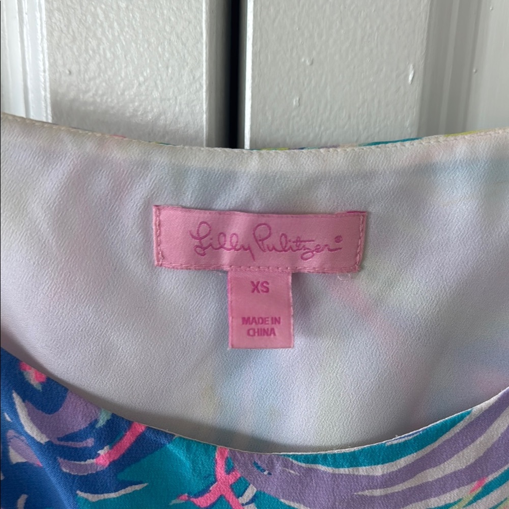 Zanna Print Slip Dress 100% Silk Colorful Swirl Pattern XS - Picture 3 of 7